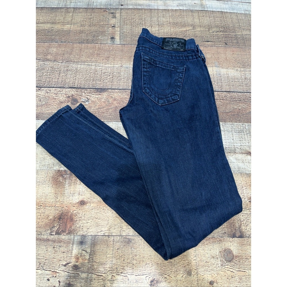 True Religion Jeans Women Size 28 Casey Skinny Low‎ Rise Stretch (2730)